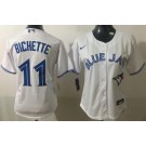 Women's Toronto Blue Jays #11 Bo Bichette White Cool Base Jersey