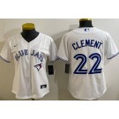 Women's Toronto Blue Jays #22 Ernie Clement White Cool Base Jersey