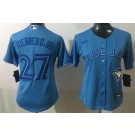 Women's Toronto Blue Jays #27 Vladimir Guerrero Jr Light Blue Cool Base Jersey