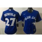 Women's Toronto Blue Jays #27 Vladimir Guerrero Jr Royal Cool Base Jersey