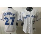 Women's Toronto Blue Jays #27 Vladimir Guerrero Jr White Cool Base Jersey