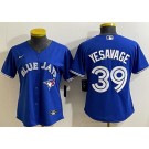 Women's Toronto Blue Jays #39 Trey Yesavage Blue Cool Base Jersey