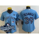 Women's Toronto Blue Jays #39 Trey Yesavage Light Blue 2025 World Series Cool Base Jersey