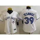 Women's Toronto Blue Jays #39 Trey Yesavage White Cool Base Jersey