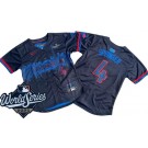 Women's Toronto Blue Jays #4 George Springer Black City 2025 World Series Limited Jersey