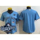 Women's Toronto Blue Jays Blank Light Blue 2025 World Series Cool Base Jersey