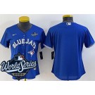 Women's Toronto Blue Jays Blank Royal 2025 World Series Cool Base Jersey