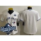 Women's Toronto Blue Jays Blank White 2025 World Series Cool Base Jersey