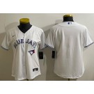 Women's Toronto Blue Jays Blank White Cool Base Jersey