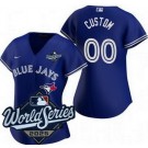 Women's Toronto Blue Jays Custom Royal 2025 World Series Cool Base Jersey