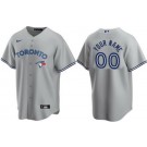 Women's Toronto Blue Jays Customized Gray Cool Base Jersey