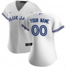 Women's Toronto Blue Jays Customized White 2020 Cool Base Jersey