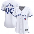 Women's Toronto Blue Jays Customized White Limited Jersey