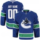 Women's Vancouver Canucks Customized Blue Fanatics Authentic Jersey