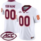Women's Virginia Tech Hokies Custom Limited White FUSE College Football Jersey