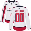 Women's Washington Capitals Customized White Jersey