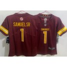 Women's Washington Commanders #1 Deebo Samuel Sr Limited Red Vapor Jersey