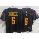 Women's Washington Commanders #5 Jayden Daniels Limited Black Vapor Jersey
