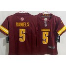 Women's Washington Commanders #5 Jayden Daniels Limited Red Vapor Jersey