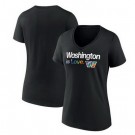Women's Washington Commanders Black City Pride Team V Neck T Shirt