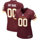 Women's Washington Football Team Customized Game Red Jersey