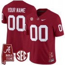 Youth Alabama Crimson Tide Custom Limited Red FUSE College Football Jersey