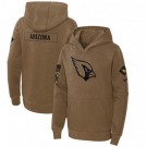 Youth Arizona Cardinals Brown 2023 Salute to Service Pullover Hoodie