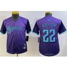 Youth Arizona Diamondbacks #22 Josh Naylor Purple 2025 City Connect Limited Jersey