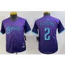 Youth Arizona Diamondbacks #2 Geraldo Perdomo Purple 2025 City Connect Limited Jersey
