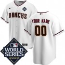 Youth Arizona Diamondbacks Customized White 2023 World Series Cool Base Jersey