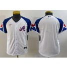 Youth Atlanta Braves Blank White 2023 City Cool Base Jersey