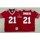 Youth Atlanta Falcons #21 Deion Sanders Red Throwback Jersey