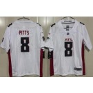 Youth Atlanta Falcons #8 Kyle Pitts Limited White Vapor Jersey