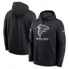 Youth Atlanta Falcons Black 2024 Crucial Catch Club Pullover Hoodie