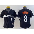 Youth Baltimore Orioles #8 Cal Ripken Black 2023 City Connect Player Number Cool Base Jersey