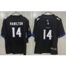 Youth Baltimore Ravens #14 Kyle Hamilton Limited Black Vapor Jersey