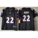 Youth Baltimore Ravens #22 Derrick Henry Limited Black FUSE Vapor Jersey