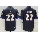 Youth Baltimore Ravens #22 Derrick Henry Limited Black Vapor Jersey