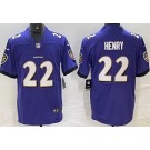 Youth Baltimore Ravens #22 Derrick Henry Limited Purple Vapor Jersey