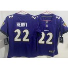 Youth Baltimore Ravens #22 Derrick Henry Limited Purple Vapor Jersey