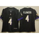 Youth Baltimore Ravens #4 Zay Flowers Limited Black FUSE Vapor Jersey