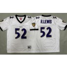 Youth Baltimore Ravens #52 Ray Lewis White Throwback Jersey