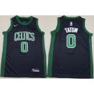 Youth Boston Celtics #0 Jayson Tatum Black Icon Swingman Jersey