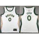 Youth Boston Celtics #0 Jayson Tatum Cream 2023 City Icon Swingman Jersey
