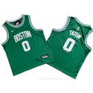 Youth Boston Celtics #0 Jayson Tatum Green Icon Swingman Jersey