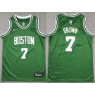 Youth Boston Celtics #7 Jaylen Brown Green Swingman Jersey