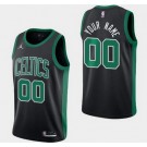 Youth Boston Celtics Customized Black Statement Icon Swingman Jersey