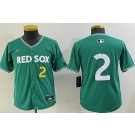 Youth Boston Red Sox #2 Alex Bregman Green 2025 City Connect Limited Jersey