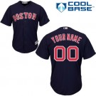 Youth Boston Red Sox Customized Navy Blue Cool Base Jersey