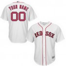 Youth Boston Red Sox Customized White Cool Base Jersey